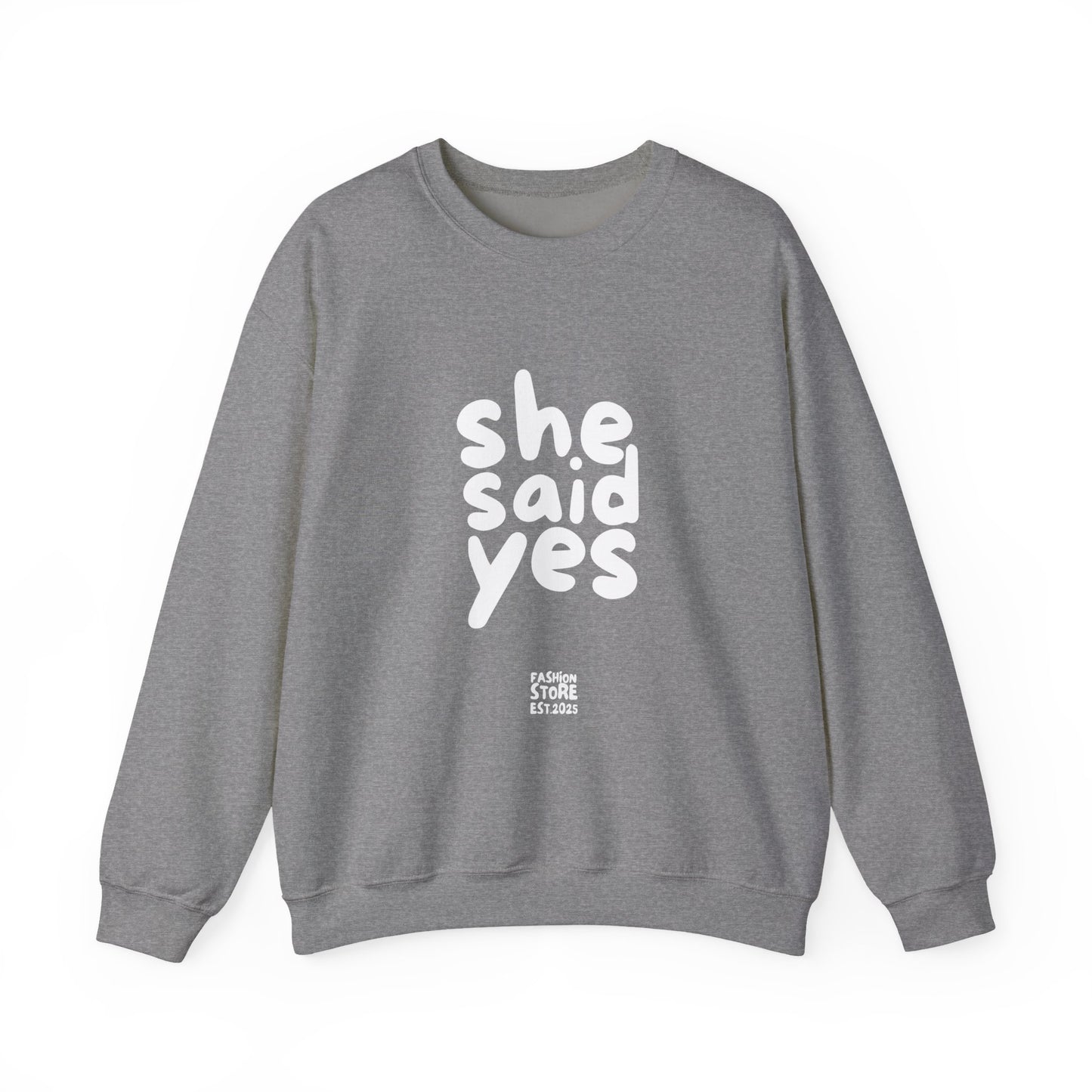 She Said Yes Sweatshirt, Engagement Gift for Bride-to-Be, Cozy Crewneck, Wedding Celebration, Proposal Reminder