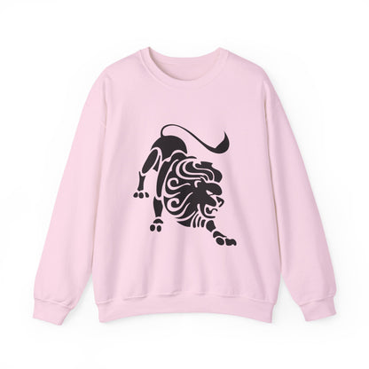 Fierce Lion Crewneck Sweatshirt | Unisex Heavy Blend for Everyday Comfort, Casual Fashion, Gift for Animal Lovers, Cool Sweatshirt