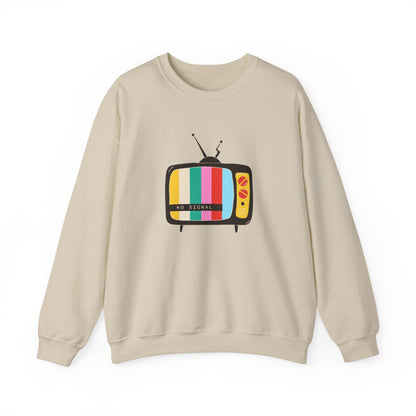 Retro TV Crewneck Sweatshirt, Cozy Casualwear, Perfect for Movie Nights, Gift for Media Lovers, Vintage Aesthetic, Unisex Apparel