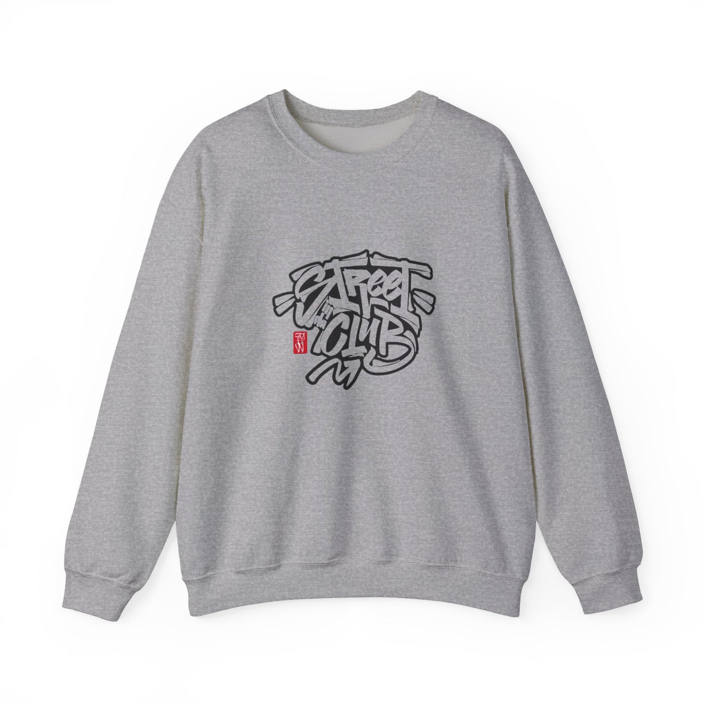 Street Club Crewneck Sweatshirt | Casual Streetwear, Graffiti Style Apparel, Gift for Him, Urban Fashion