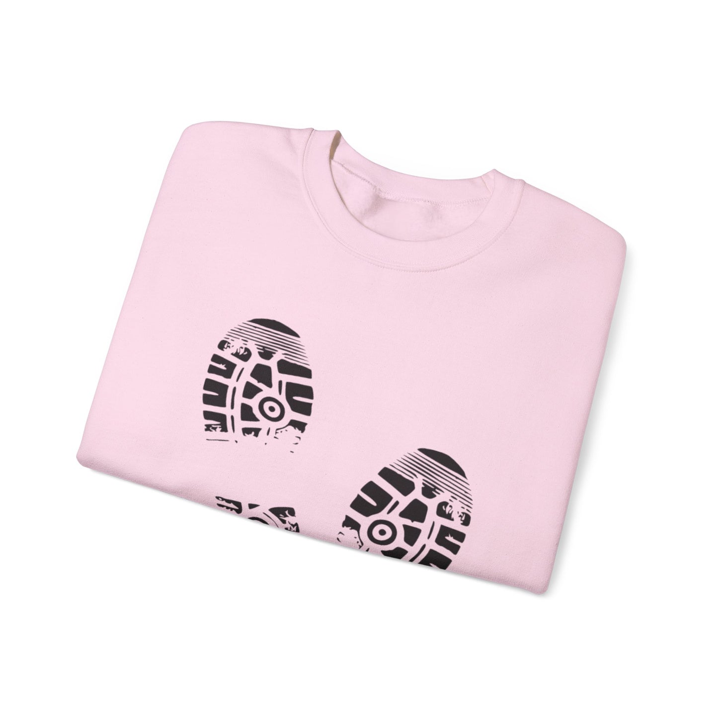 Casual Footprint Crewneck Sweatshirt - Cozy Gift for Nature Lovers, Minimalist Style, Ideal for Fall & Winter, Unisex Fashion