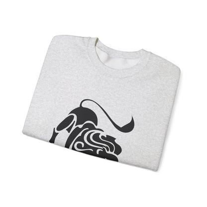 Fierce Lion Crewneck Sweatshirt | Unisex Heavy Blend for Everyday Comfort, Casual Fashion, Gift for Animal Lovers, Cool Sweatshirt