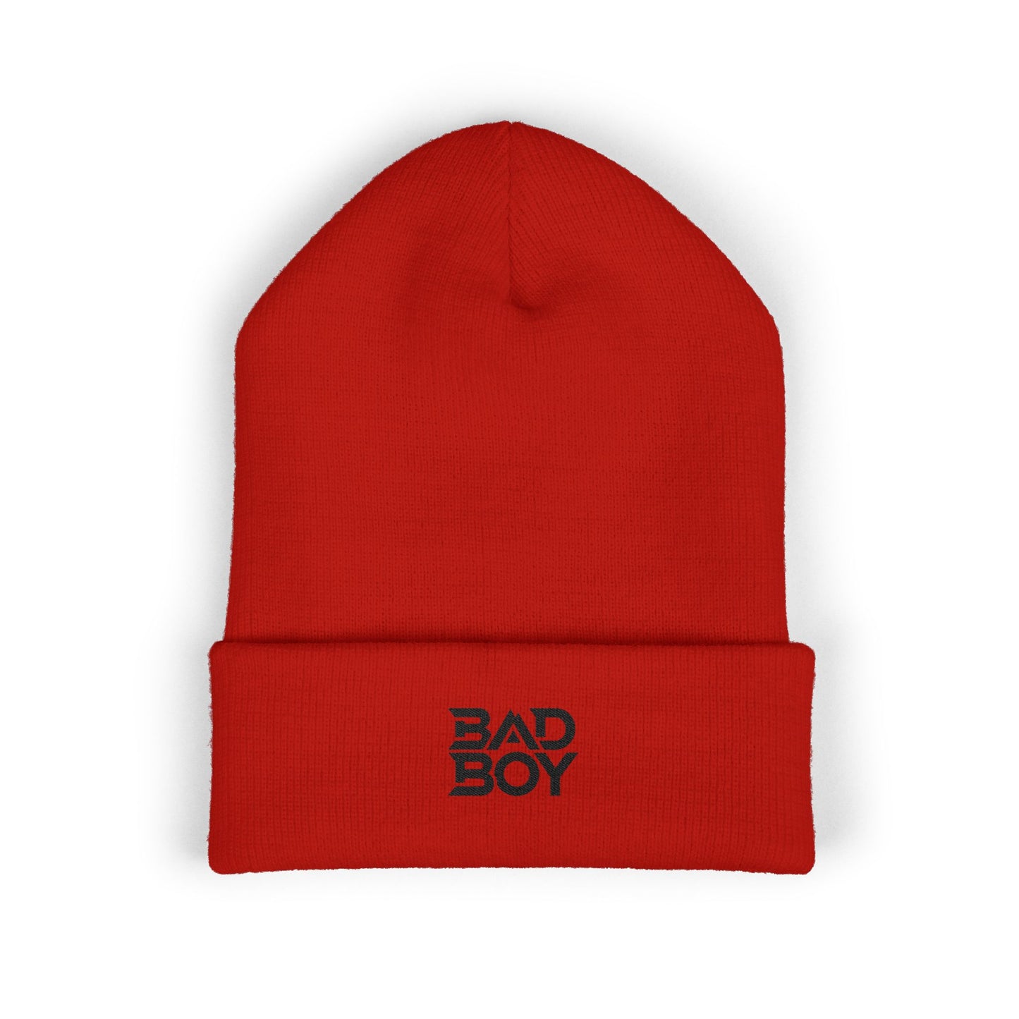Bad Boy Embroidered Cuffed Beanie, Stylish Winter Hat, Cool Fashion Accessory, Gift for Him, Trendy Streetwear