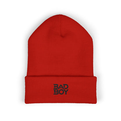 Bad Boy Embroidered Cuffed Beanie, Stylish Winter Hat, Cool Fashion Accessory, Gift for Him, Trendy Streetwear