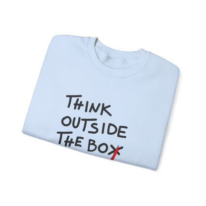 Creative Thinking Sweatshirt, Gift for Entrepreneurs, Cozy Crewneck, Motivational Apparel, Perfect for Casual Days