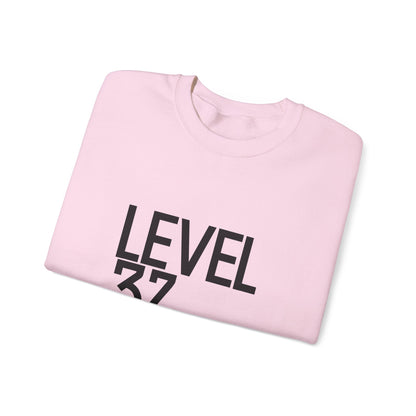 Level 37 Unisex Heavy Blend™ Crewneck Sweatshirt - Gaming Gift, Casual Wear, Birthday Present, Trendy Sweater, Unique Design