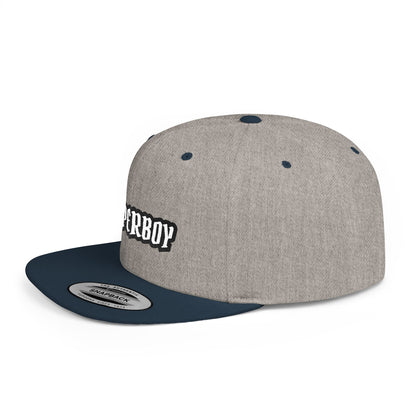 Superboy Flat Bill Snapback Cap, Trendy Hat for Casual Outfits, Unique Gift for Gamers, Streetwear Style, Birthday and Holiday Present