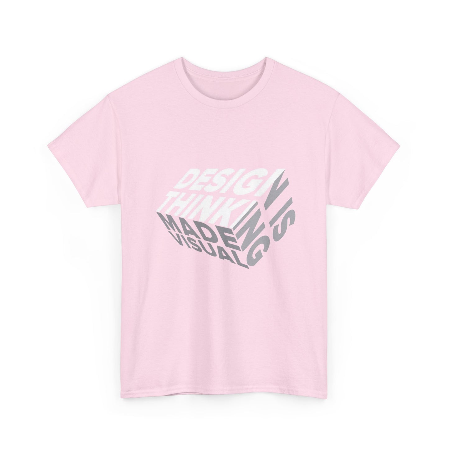 Design Thinking  Heavy Cotton Tee, Casual Graphic Tees, Gift for Designers, Cool Everyday Wear, Unique Art Shirt, Trendy Fashion Top