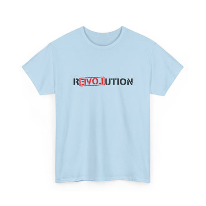 Heavy Cotton Tee - REVOlution Graphic Shirt, Casual Wear, Gift for Change Makers, Bold Statement Tee, Everyday Streetwear