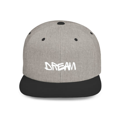Dream Big Flat Bill Snapback, Trendy Cap for Dreamers, Perfect Gift for Graduates, Casual Accessories, Summer Essentials
