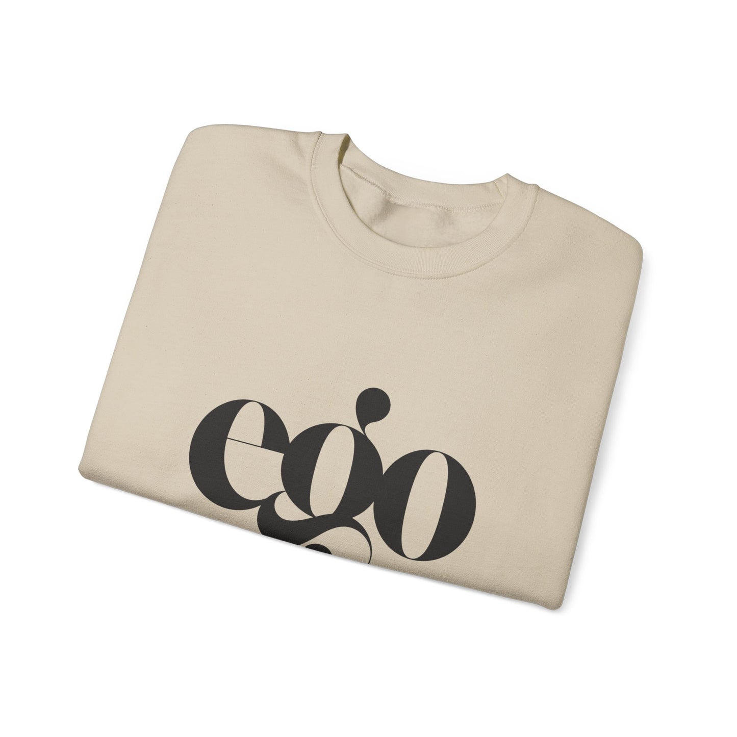 Ego Crewneck Sweatshirt, Cozy unisex apparel, Gift for fashion lovers, Casual wear, Perfect for winter, Graphic sweatshirt for