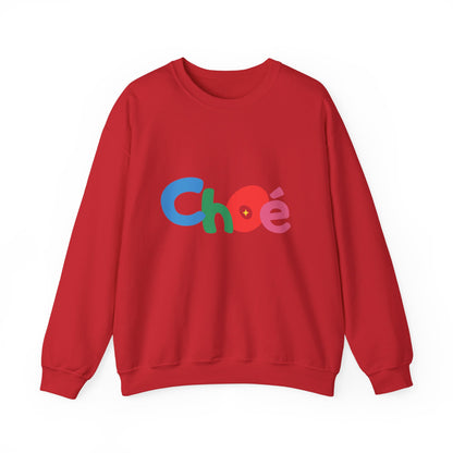 Colorful Chloé Sweatshirt for All Seasons, Unisex Crewneck Sweatshirt, Gift for Her, Trendy Apparel, Cozy Casual Wear, Birthday Gift
