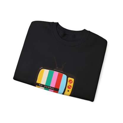 Retro TV Crewneck Sweatshirt, Cozy Casualwear, Perfect for Movie Nights, Gift for Media Lovers, Vintage Aesthetic, Unisex Apparel