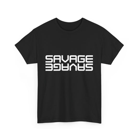Savage Graphic Heavy Cotton Tee | Casual Streetwear, Motivational Wear, Birthday Gift, Trendy Apparel, Self-Expression T-Shirt