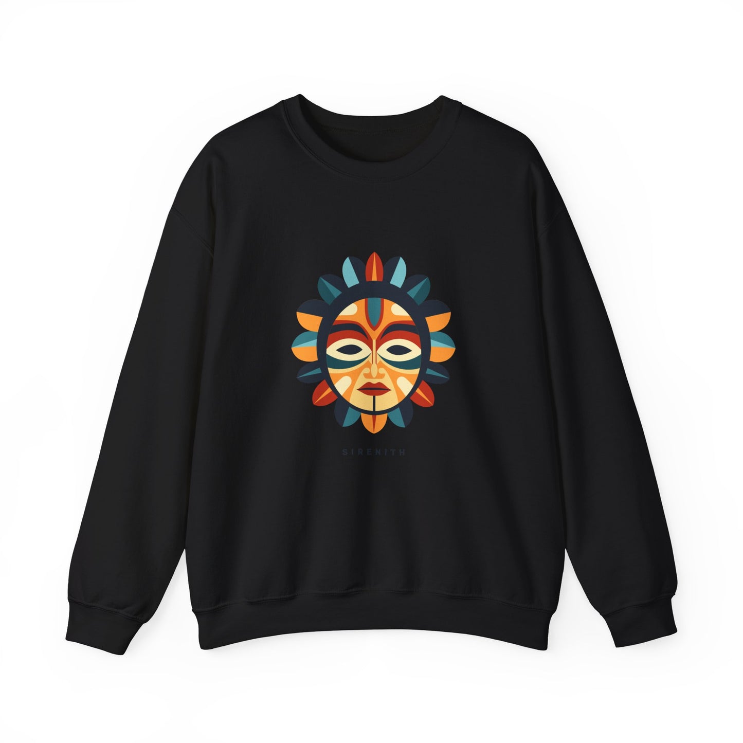Colorful Art-Inspired Crewneck Sweatshirt, Bohemian Style Sweatshirt, Unisex Fashion Layer, Cozy Gift for Her/Him, Artsy Sweat, Ethnic