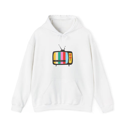 Retro TV Graphic Unisex Hoodie, Vintage Sweater, Cozy Fun Sweatshirt, Gift for Gamers, Movie Lovers, Perfect for Fall