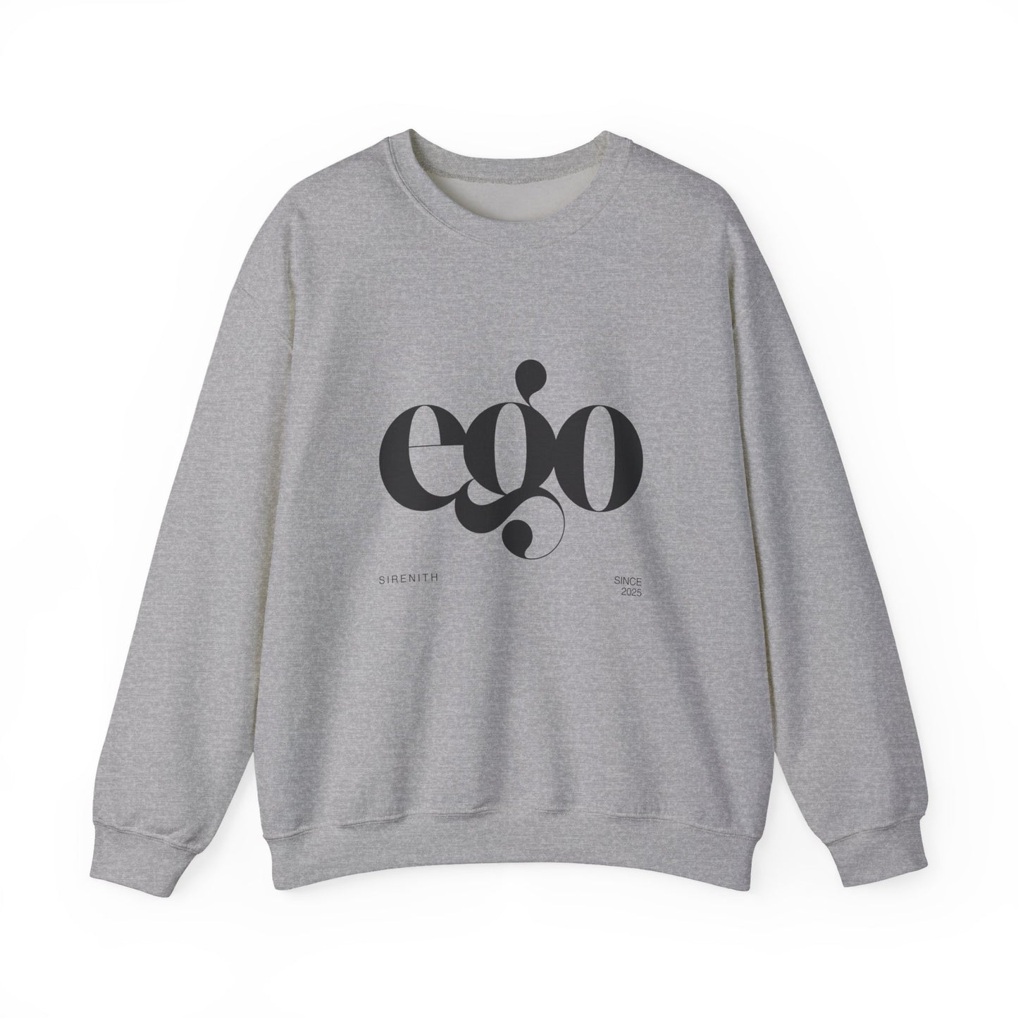 Ego Crewneck Sweatshirt, Cozy unisex apparel, Gift for fashion lovers, Casual wear, Perfect for winter, Graphic sweatshirt for