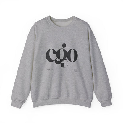 Ego Crewneck Sweatshirt, Cozy unisex apparel, Gift for fashion lovers, Casual wear, Perfect for winter, Graphic sweatshirt for
