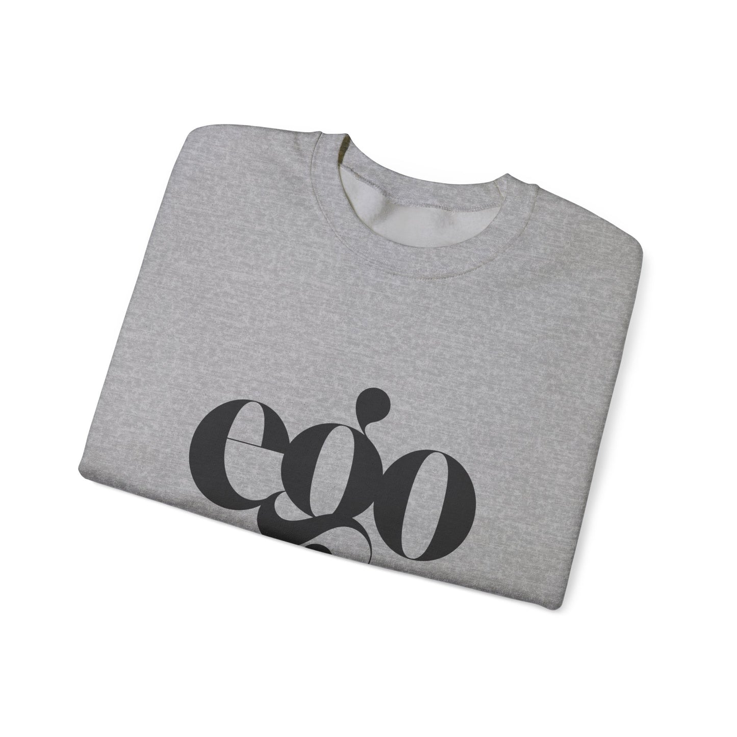Ego Crewneck Sweatshirt, Cozy unisex apparel, Gift for fashion lovers, Casual wear, Perfect for winter, Graphic sweatshirt for