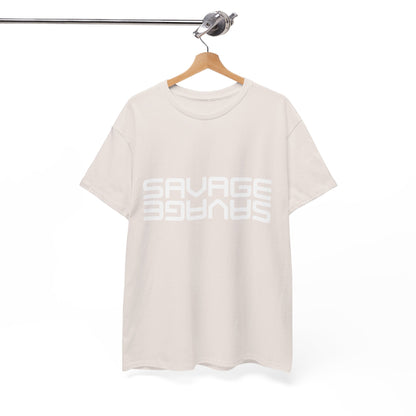 Savage Graphic Heavy Cotton Tee | Casual Streetwear, Motivational Wear, Birthday Gift, Trendy Apparel, Self-Expression T-Shirt