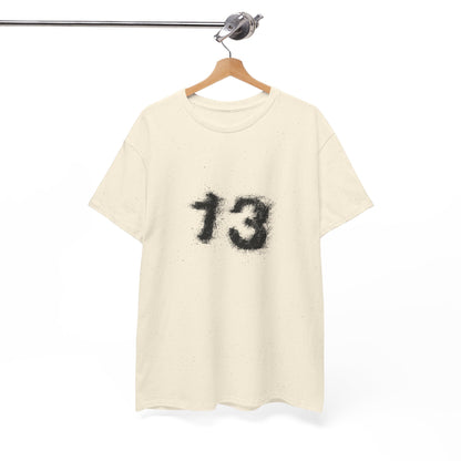 Heavy Cotton Tee with Graphic 13 - Trendy Streetwear, Casual Wear, Gift for Fans, Halloween Apparel, Unique Graphic Tee