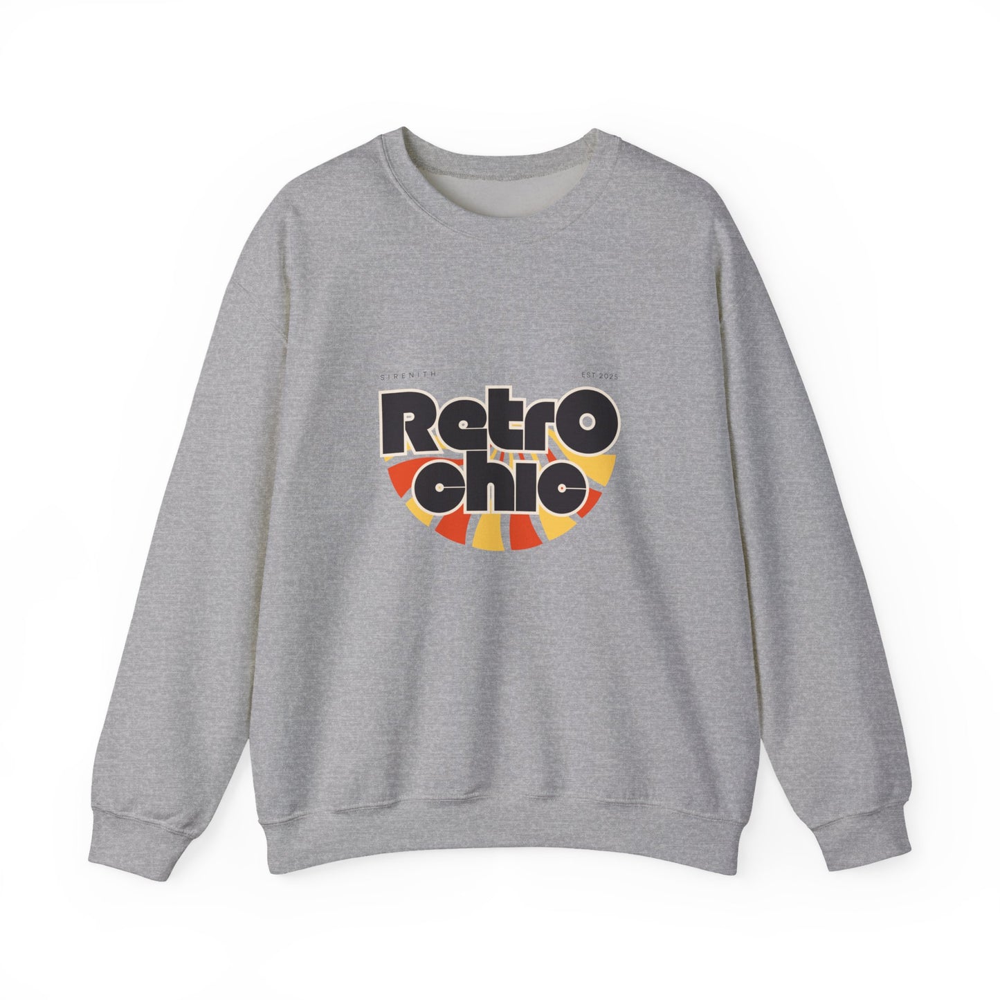 Retro Chic Unisex Crewneck Sweatshirt, Vintage Fashion Sweater, Cozy Casual Wear, Gift for Her, Perfect for Fall