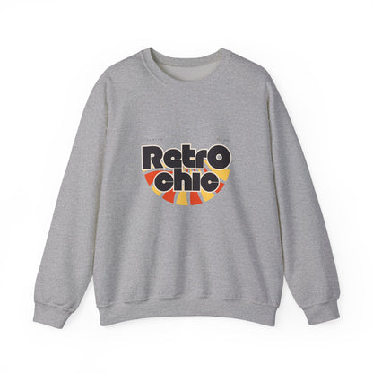 Retro Chic Unisex Crewneck Sweatshirt, Vintage Fashion Sweater, Cozy Casual Wear, Gift for Her, Perfect for Fall