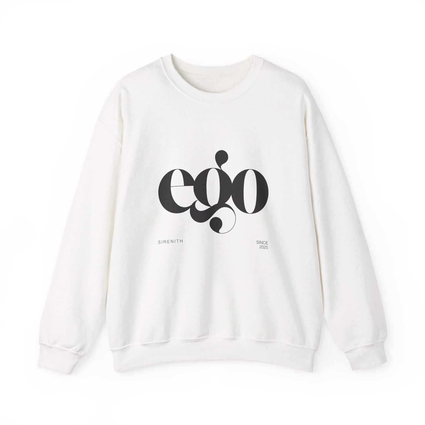 Ego Crewneck Sweatshirt, Cozy unisex apparel, Gift for fashion lovers, Casual wear, Perfect for winter, Graphic sweatshirt for
