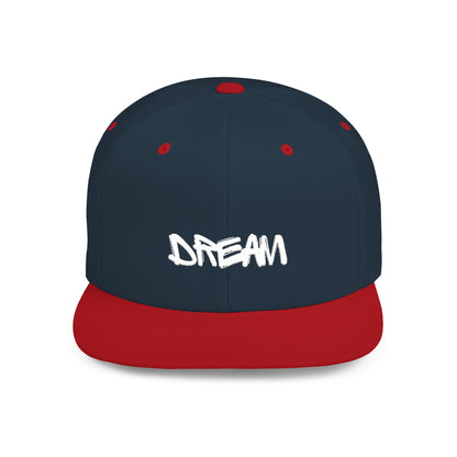 Dream Big Flat Bill Snapback, Trendy Cap for Dreamers, Perfect Gift for Graduates, Casual Accessories, Summer Essentials