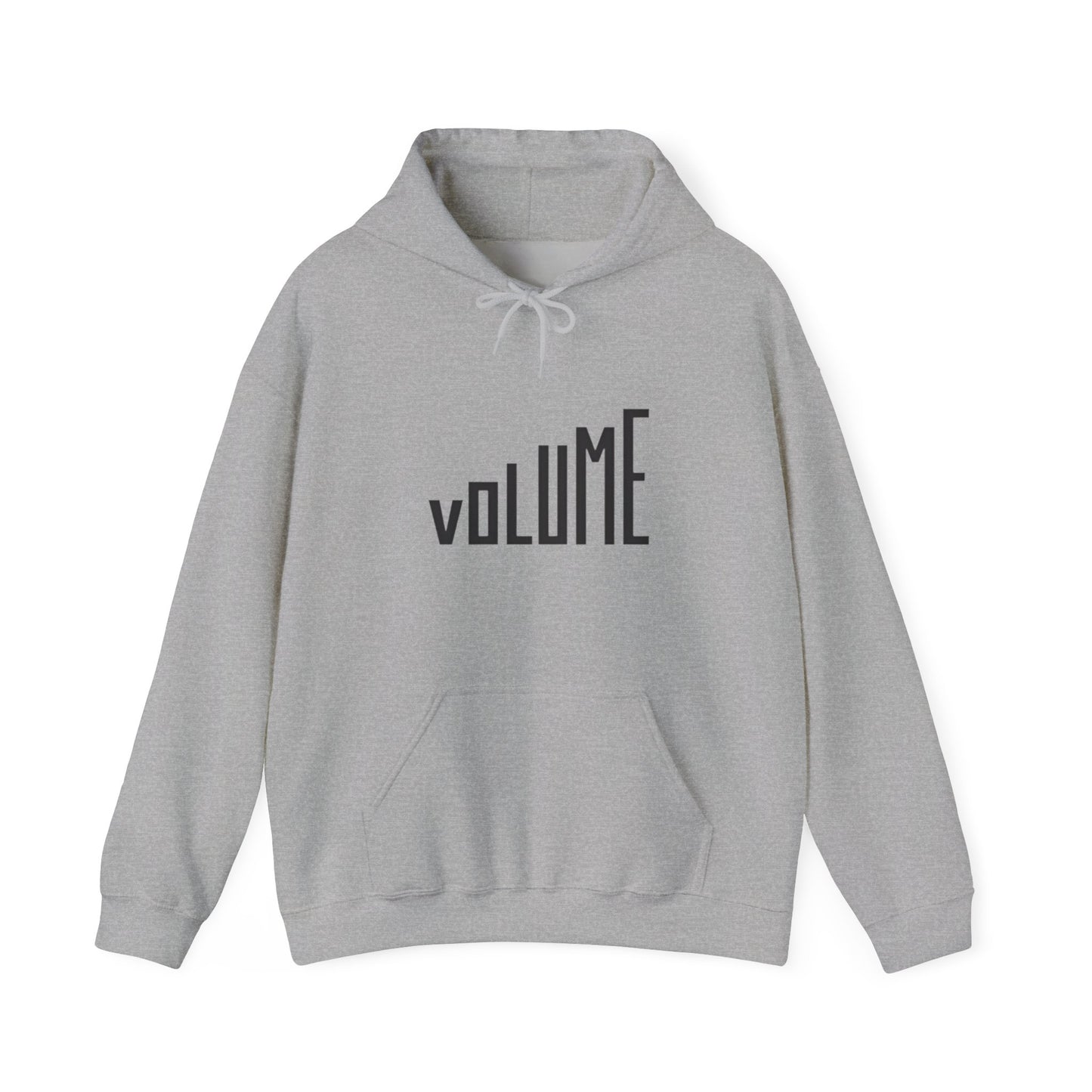 Volume Graphic Unisex Hoodie, Cozy Sweatshirt, Casual Wear, Music Lover Gift, Trendy Streetwear, Lounge Hoodie