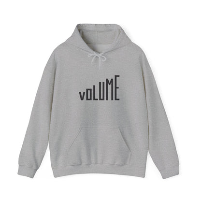 Volume Graphic Unisex Hoodie, Cozy Sweatshirt, Casual Wear, Music Lover Gift, Trendy Streetwear, Lounge Hoodie