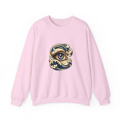 Eye of Awareness Unisex Crewneck Sweatshirt | Cozy Artistic Wear, Casual Gift, Art-Lovers Attire, Everyday Comfort