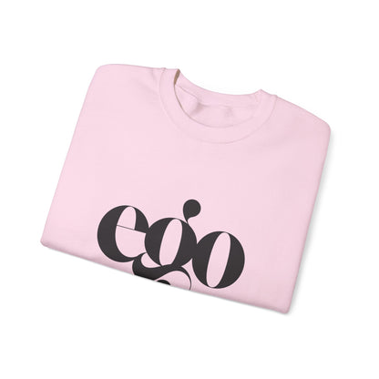 Ego Crewneck Sweatshirt, Cozy unisex apparel, Gift for fashion lovers, Casual wear, Perfect for winter, Graphic sweatshirt for