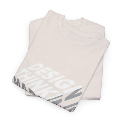 Design Thinking  Heavy Cotton Tee, Casual Graphic Tees, Gift for Designers, Cool Everyday Wear, Unique Art Shirt, Trendy Fashion Top