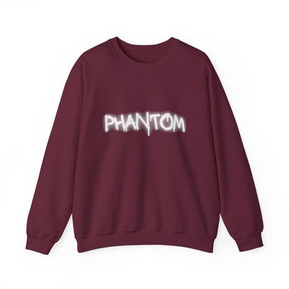 Phantom Unisex Crewneck Sweatshirt, Cozy Fashion, Casual Wear, Halloween Apparel, Gift for Ghost Lovers, Comfortable Everyday