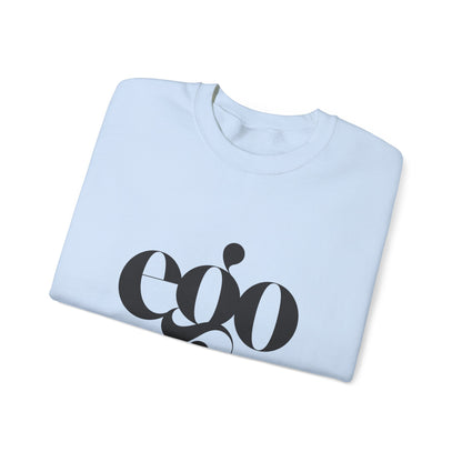 Ego Crewneck Sweatshirt, Cozy unisex apparel, Gift for fashion lovers, Casual wear, Perfect for winter, Graphic sweatshirt for