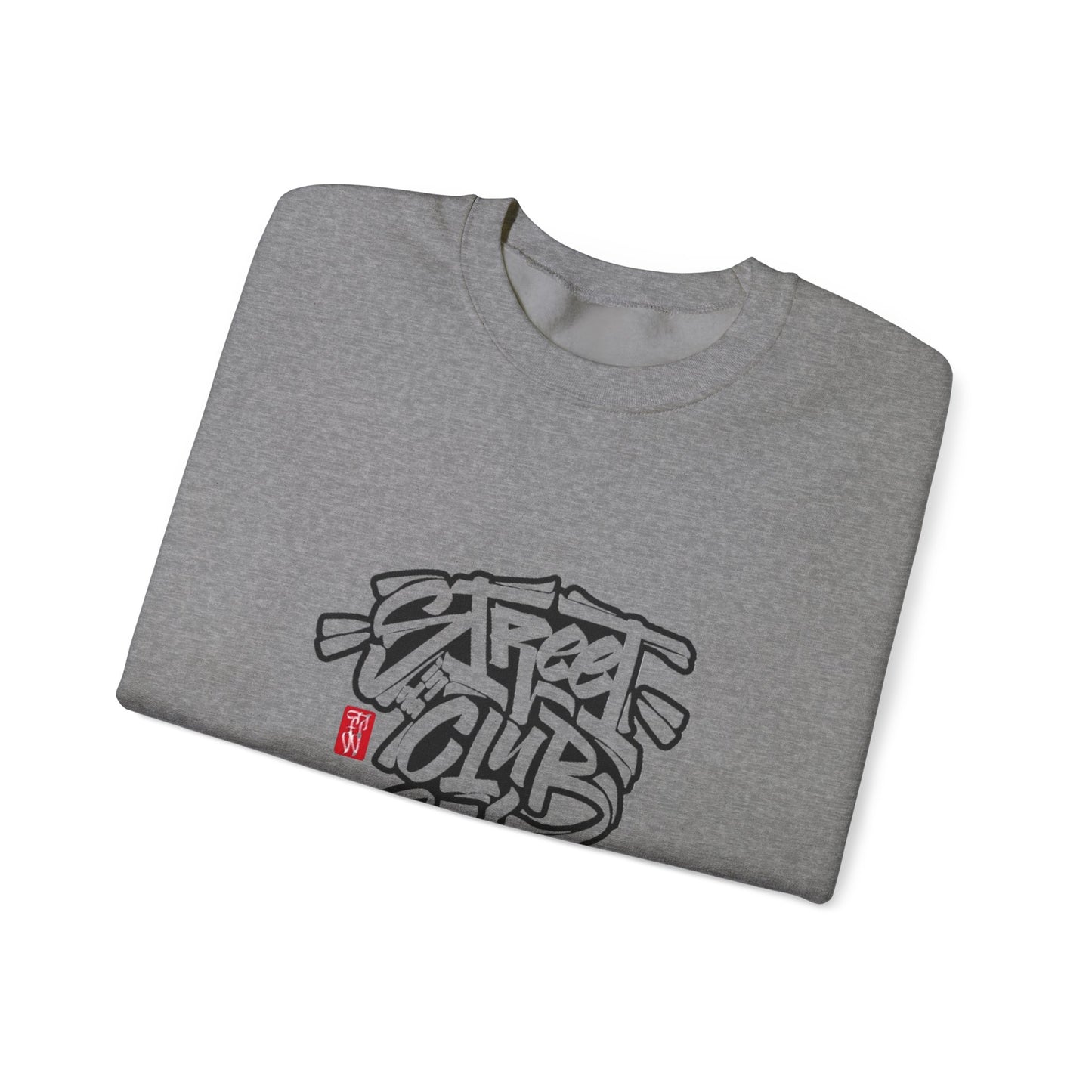 Street Club Crewneck Sweatshirt | Casual Streetwear, Graffiti Style Apparel, Gift for Him, Urban Fashion
