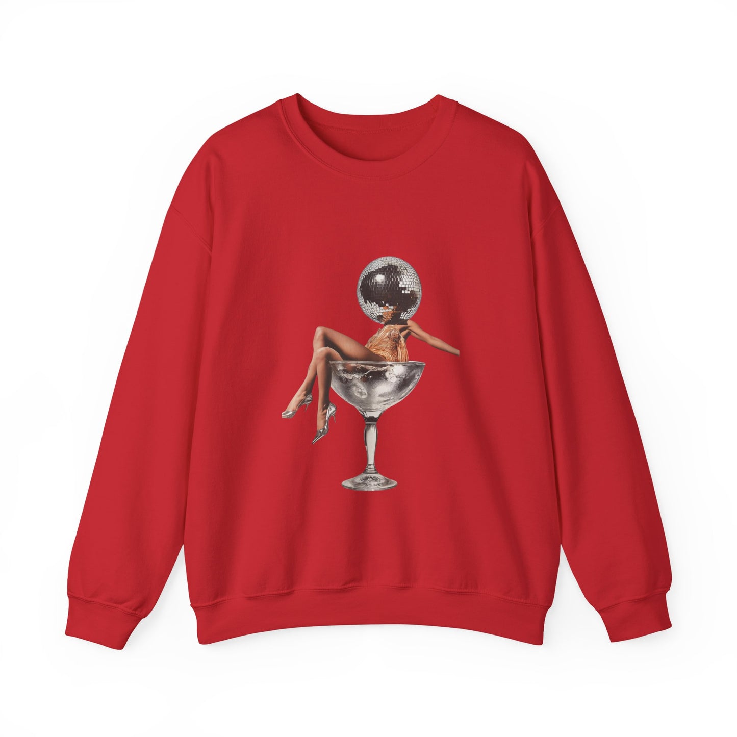 Stylish Party Vibe Crewneck Sweatshirt | Funky Fashion, Casual Wear, Unisex Gift, Trendy Outfit, Statement Sweatshirt