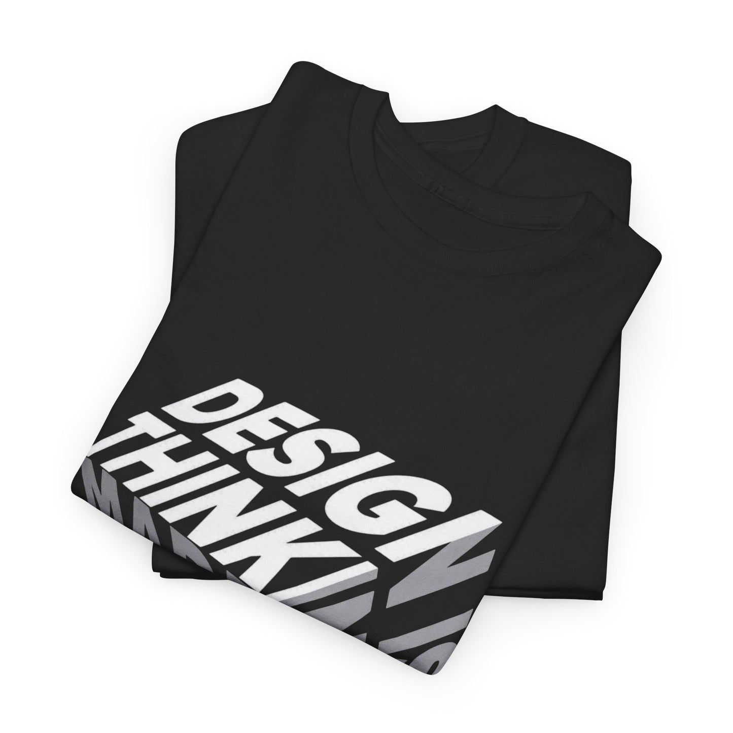 Design Thinking  Heavy Cotton Tee, Casual Graphic Tees, Gift for Designers, Cool Everyday Wear, Unique Art Shirt, Trendy Fashion Top