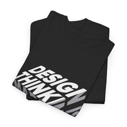 Design Thinking  Heavy Cotton Tee, Casual Graphic Tees, Gift for Designers, Cool Everyday Wear, Unique Art Shirt, Trendy Fashion Top