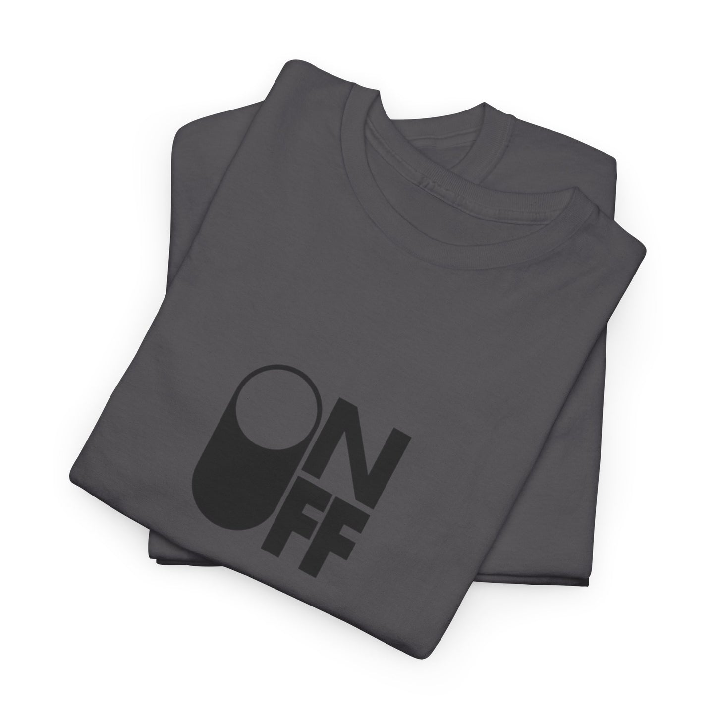 ON/OFF Heavy Cotton Tee - Perfect Gift for Tech Lovers, Casual Wear, Gamer Shirt, Everyday Comfort