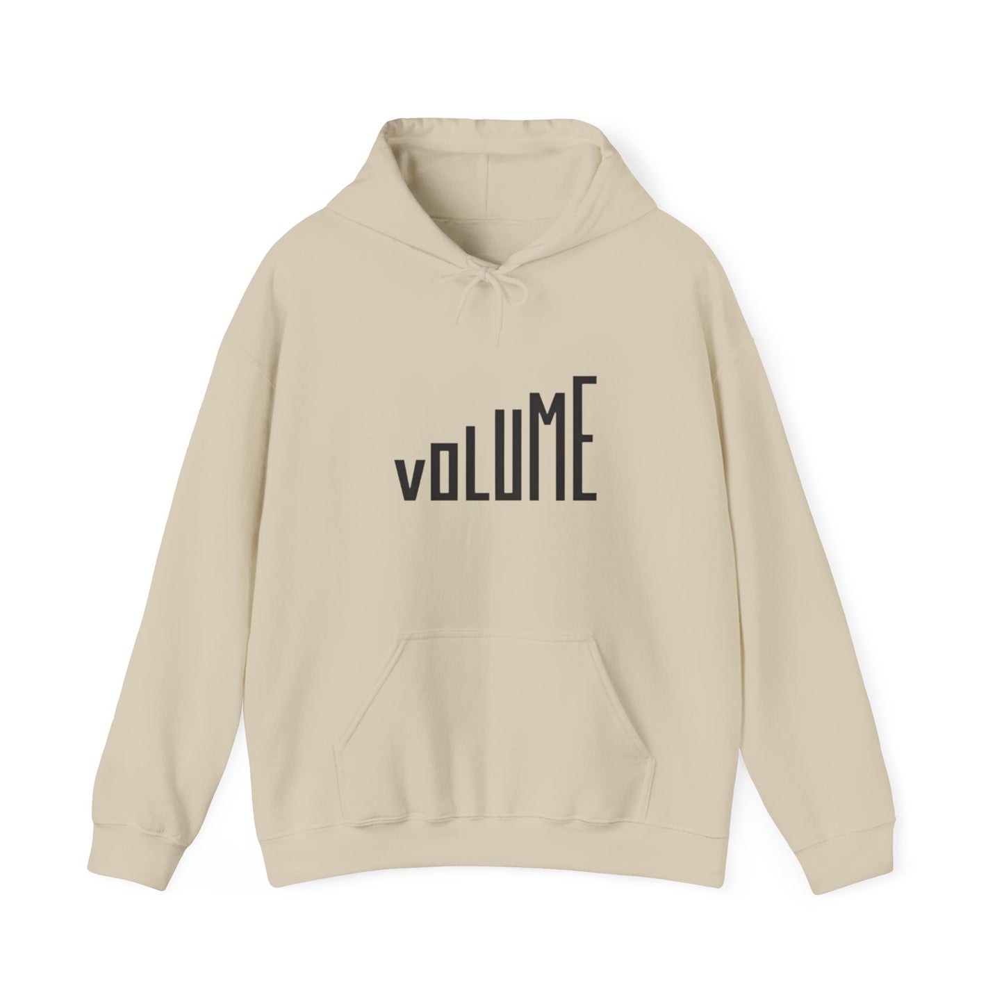 Volume Graphic Unisex Hoodie, Cozy Sweatshirt, Casual Wear, Music Lover Gift, Trendy Streetwear, Lounge Hoodie