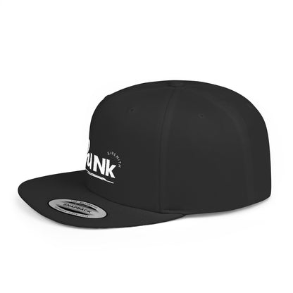 Trendy Snapback Hat, Casual Cap, Adjustable Flat Bill, Gift for Him, Streetwear Essential, Think Hat, Cool Accessories