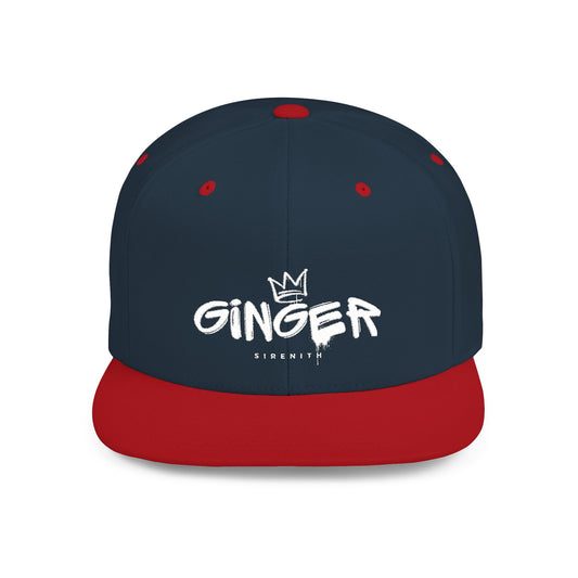 Ginger Snapback Hat, Trendy Flat Bill Cap for Casual Outfits, Stylish Gift for Ginger Lovers, Streetwear Accessory for All Occasions