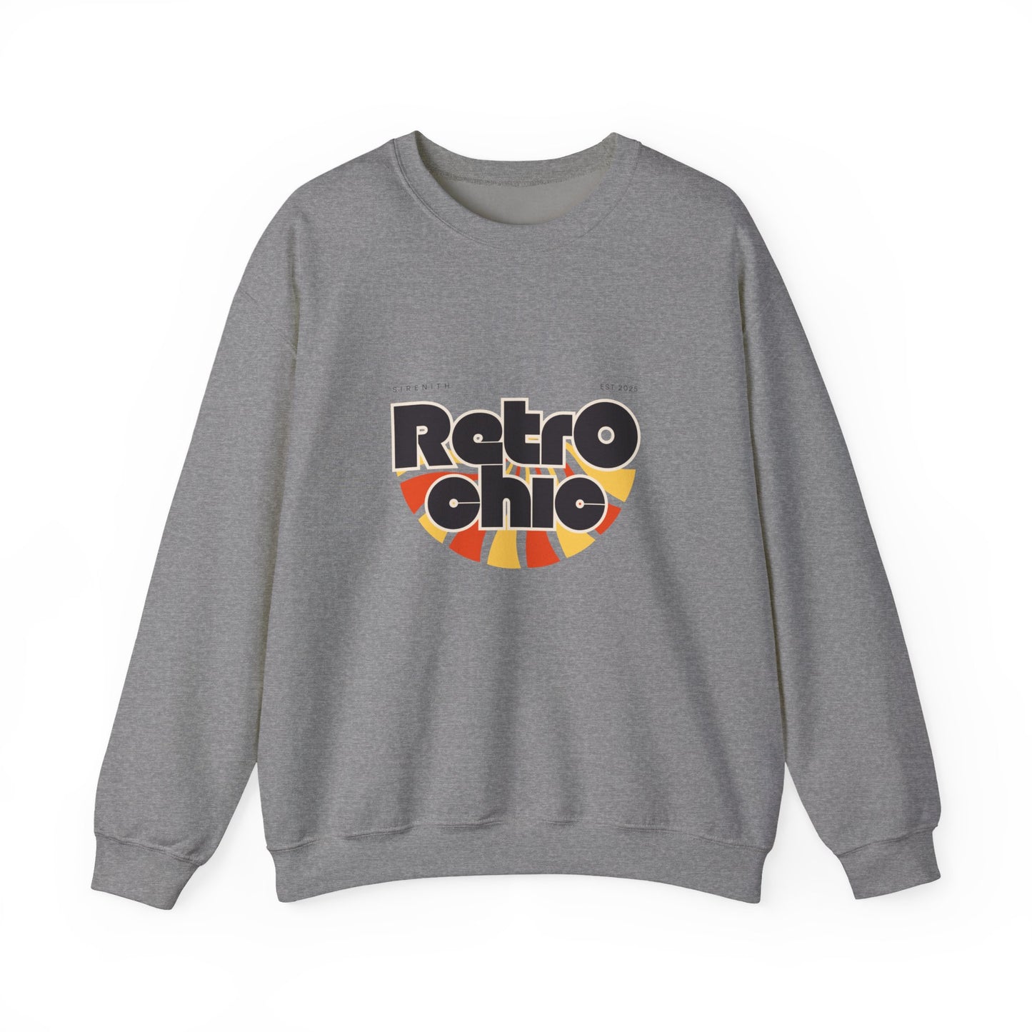 Retro Chic Unisex Crewneck Sweatshirt, Vintage Fashion Sweater, Cozy Casual Wear, Gift for Her, Perfect for Fall