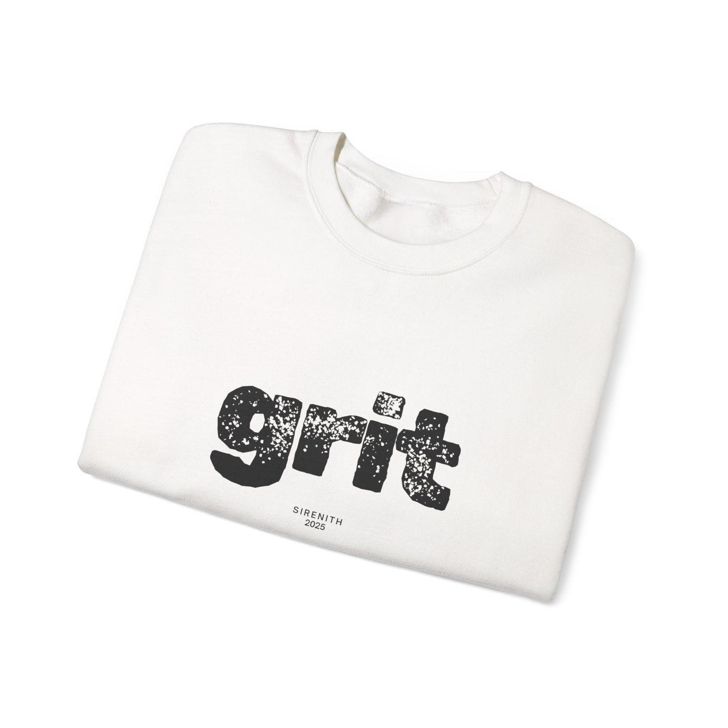 Grit Inspirational Crewneck Sweatshirt | Cozy Unisex Pullover, Motivational Gift, Perfect for Fall, Self-Care Apparel, Casual Everyday Wear