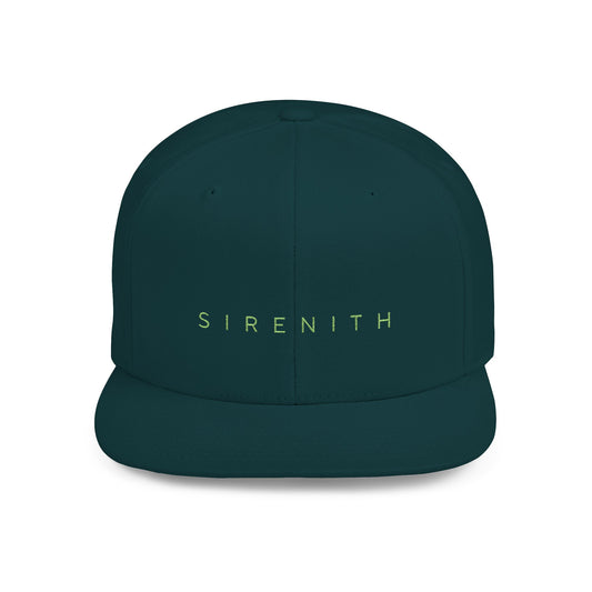 Sirenith Flat Bill Snapback Hat, Stylish Cap, Trendy Headwear, Perfect Gift for Him/Her, Casual Streetwear, Cool Fashion Accessory