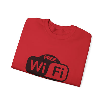 Cozy WiFi Zone Sweatshirt | Unisex Crewneck | Perfect for Home, Travel, or Gifts