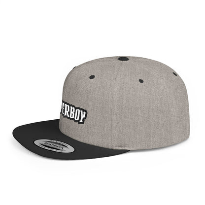 Superboy Flat Bill Snapback Cap, Trendy Hat for Casual Outfits, Unique Gift for Gamers, Streetwear Style, Birthday and Holiday Present