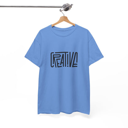 Creative Vibes Heavy Cotton Tee, Artistic T-Shirt for Creatives, Gift for Artists, Daily Wear, Inspiration Tee